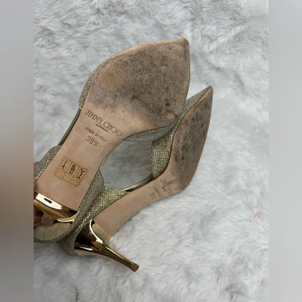 Jimmy Choo Addison 85mm gold goddess heels - Picture 11 of 11